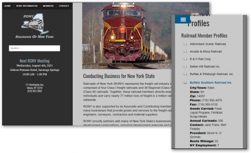 Railroads of NY Website