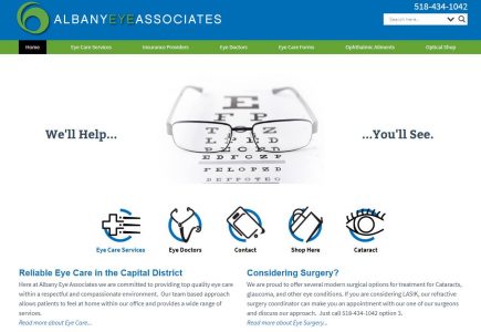 Albany Eye Associates Website