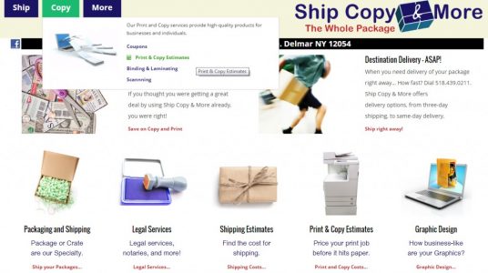Ship Copy and More Logo and Website